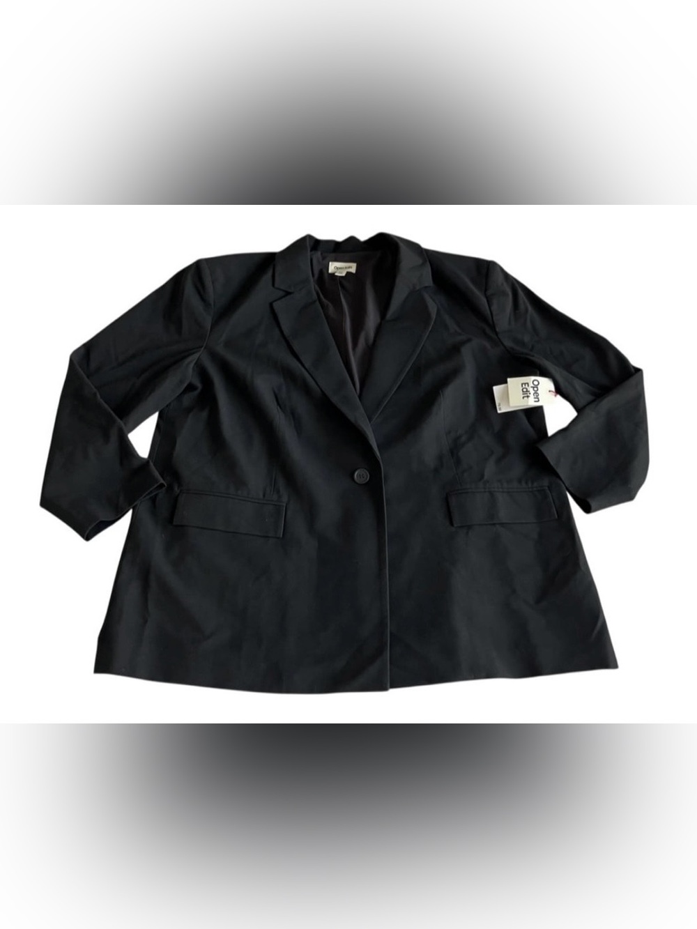 NWT Black Open Edit Blazer Women’s Size XXL